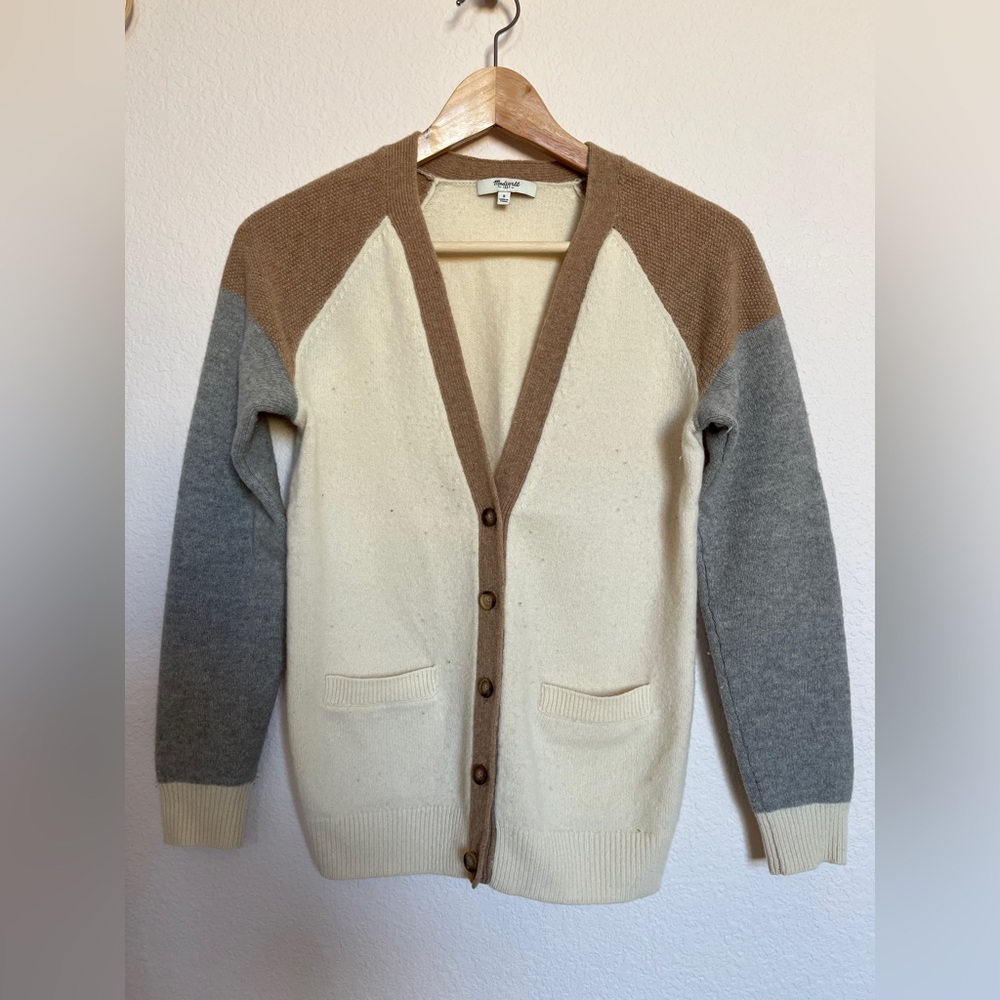 Madewell Colorblock Cardigan